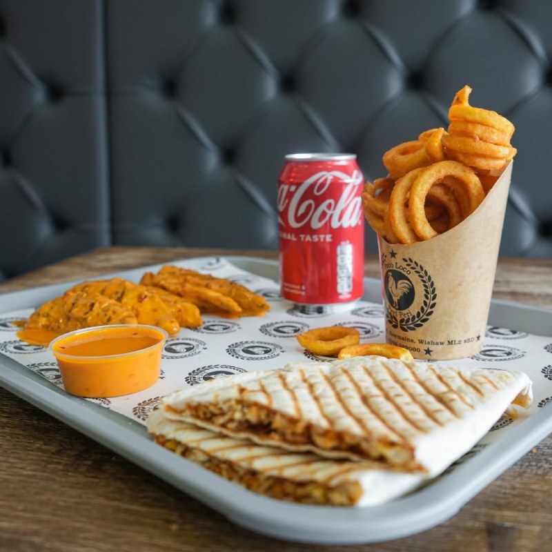 Crispy Quesadillas served at Poco Loco Takeaway in Wishaw